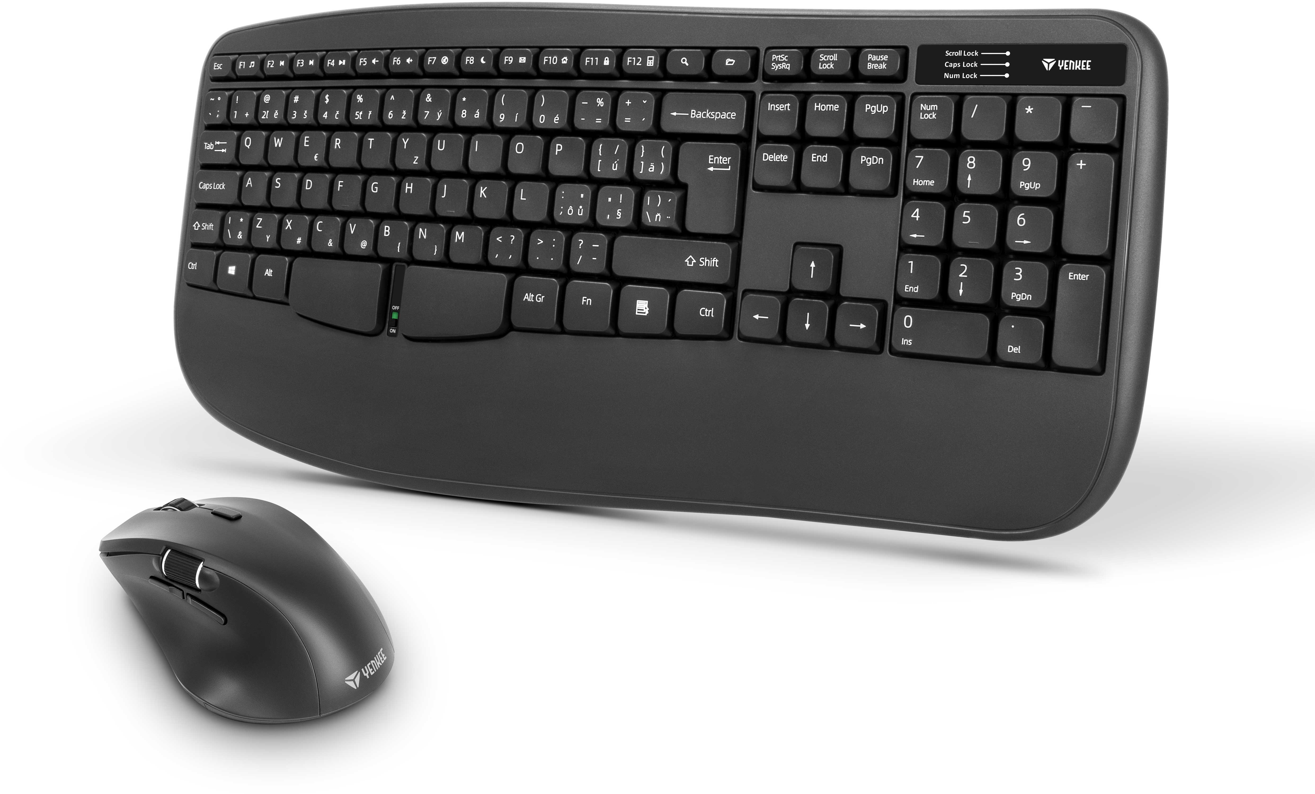 Keyboard and Mouse Set YENKEE YKM 2009CS Combo WL - CZ/SK ...
