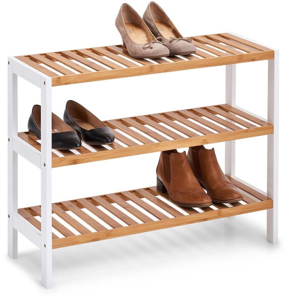 Shoe Rack Zeller Shoe rack with 3 shelves, bamboo ...