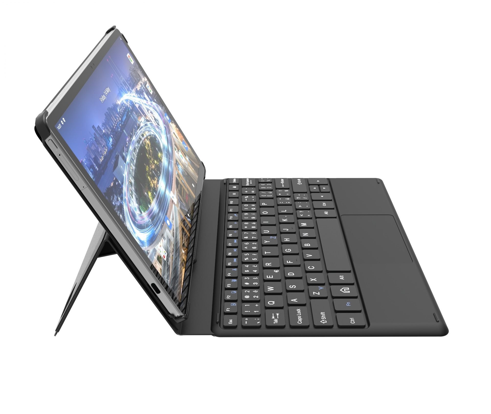 Tastatur iGET K206 für Tablet L206 Seitlicher Anblick