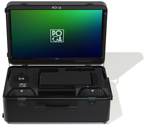 Bőrönd POGA Sly Xbox Series X utazótáska LCD monitorral - fekete ...