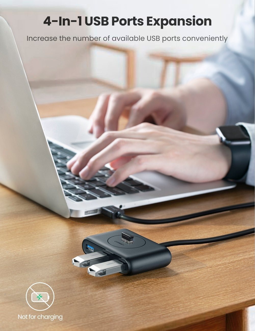 USB Hub Ugreen USB 3.0 A 4 Ports HUB Lifestyle