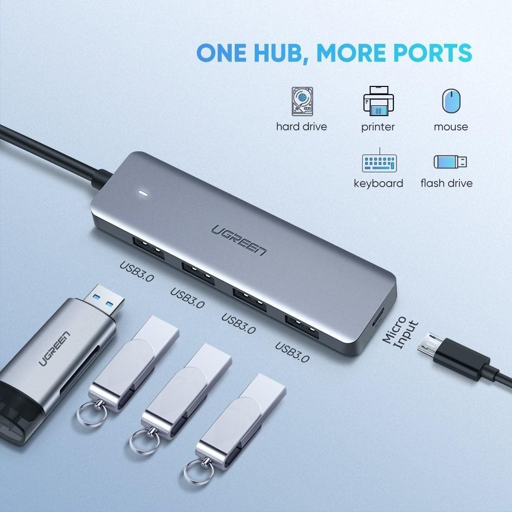 USB Hub Ugreen USB-C 3.0 To 4 Ports HUB Features/technology