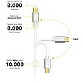 AlzaPower AluCore Micro USB 0.5m stříbrný - Datový kabel