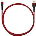 AlzaPower CompactCore Micro USB 1m červený - Datový kabel