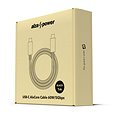 AlzaPower AluCore USB-C / USB-C 3.2 Gen 1, 3A, 60W, 1m černý - Datový kabel