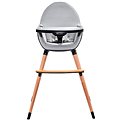 Kinderkraft FINI grey/black - Jídelní židlička