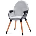 Kinderkraft FINI grey/black - Jídelní židlička