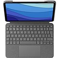 Logitech Combo Touch pro iPad Pro 11" (1., 2. a 3. gen), šedá - UK - Klávesnice