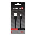 Swissten datový kabel micro USB 1m černý - Datový kabel