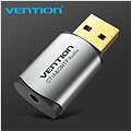 Vention USB External Sound Card Gray Metal Type (OMTP-CTIA) - Externí zvuková karta