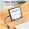 Vention USB-C (M) to USB (F) OTG Cable 0.15m Black PVC Type - Redukce