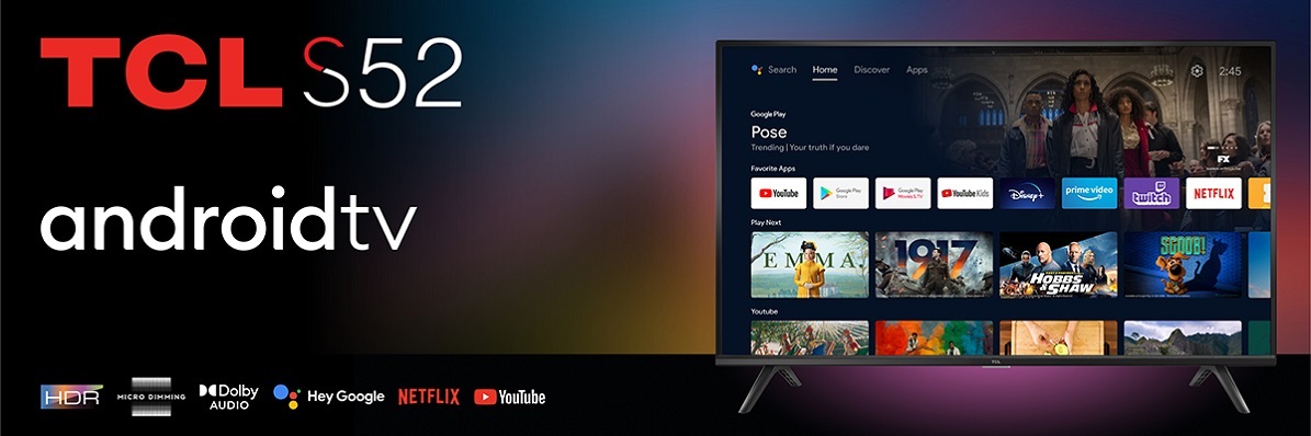 32" TCL 32S5200 SMART ANDROID LED Fernseher