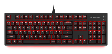 Rapture DELTA STEALTH Kailh Silent, Black