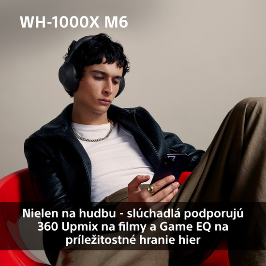 Bezdrôtové slúchadlá Sony Noise Cancelling WH-1000XM6
