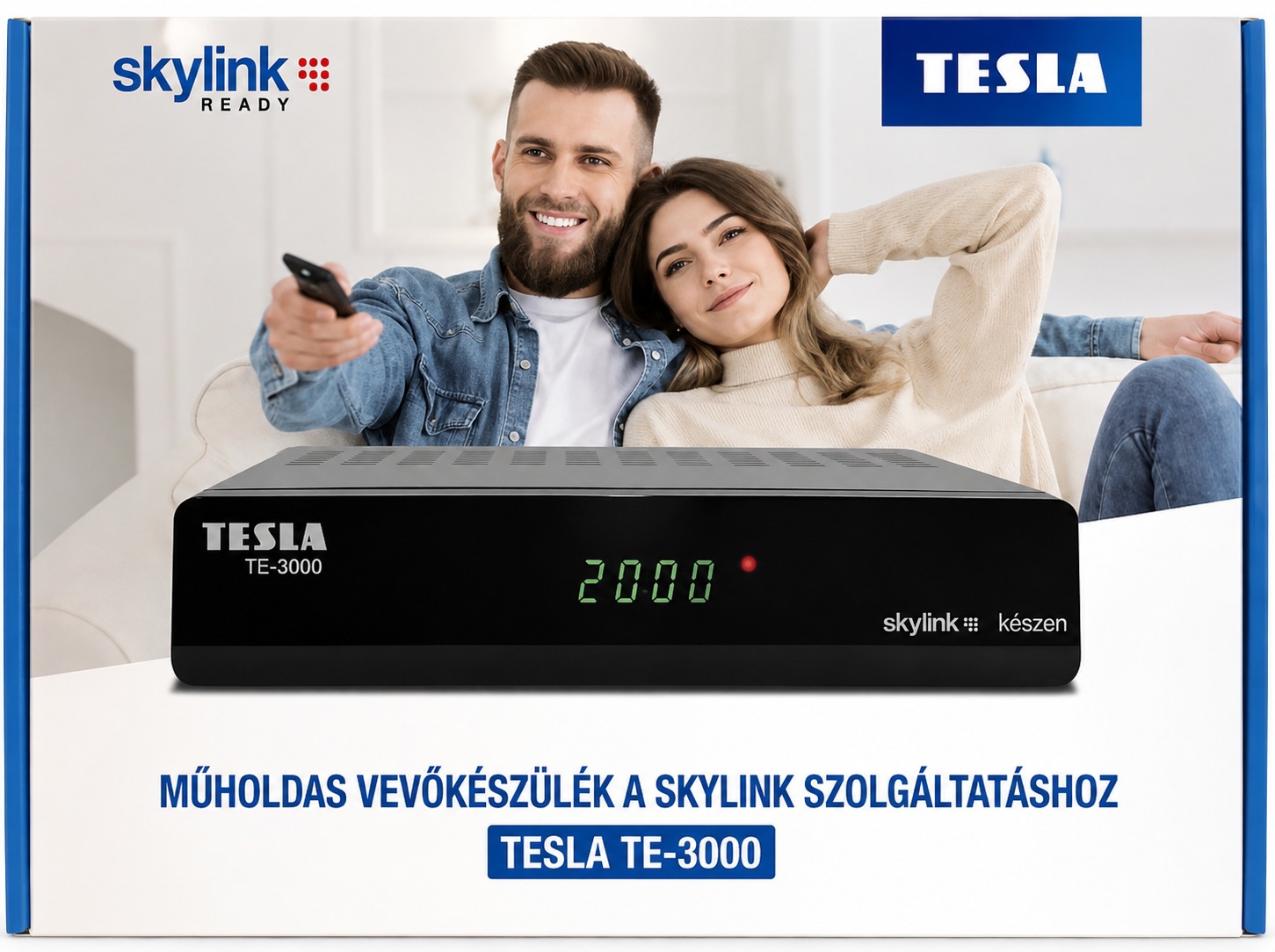 TESLA TE-3000 Irdeto Skylink műholdvevő