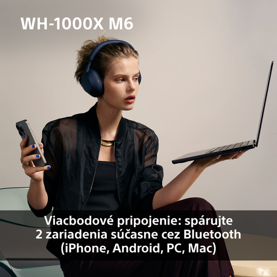 Bezdrôtové slúchadlá Sony Noise Cancelling WH-1000XM6