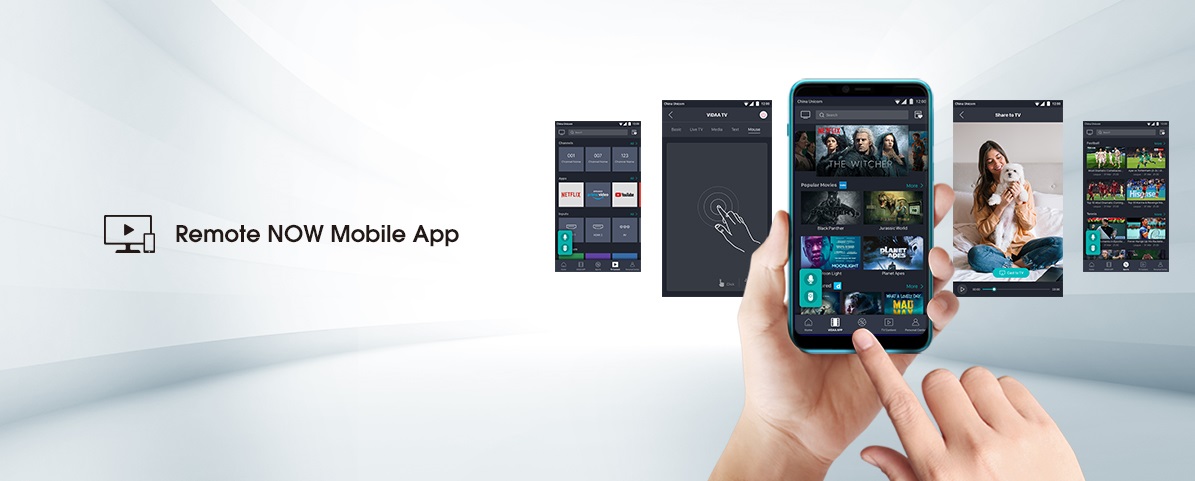 Remote NOW app – control via smartphone