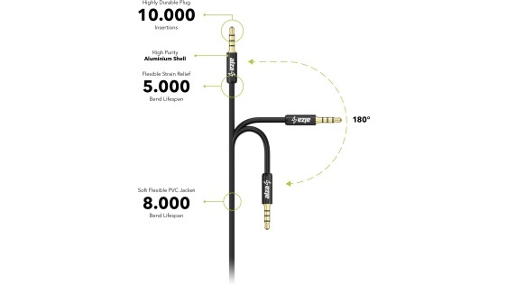 AlzaPower Alucore Audio 3.5mm Jack 4P-TRRS (M) to 3.5mm Jack (M)