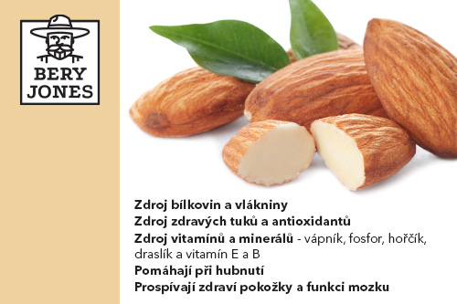 Nuts Bery Jones Almonds natural 250g