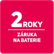 2 ROKY ZÁRUKA NA BATERII