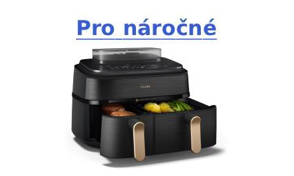 Philips 5000 Series Airfryer Dual Basket s vařením v páře 9l NA552/00