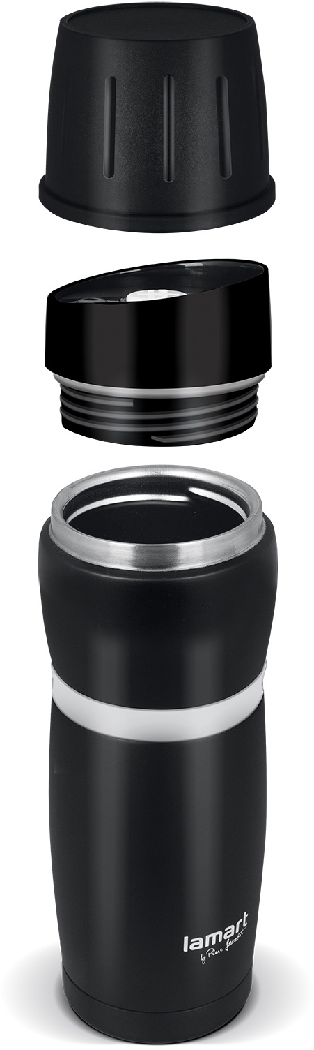 Thermos Lamart Thermos 480ml black/white CUP LT4052 Features/technology