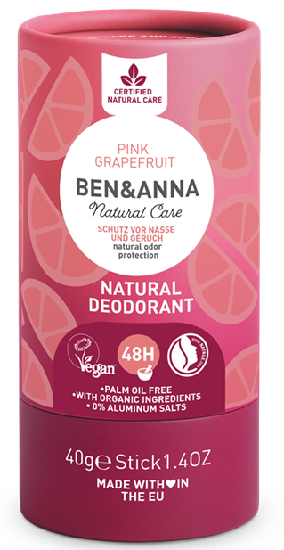 Deodorant Ben & Anna Solid deodorant 40 g - Pink Grapefruit