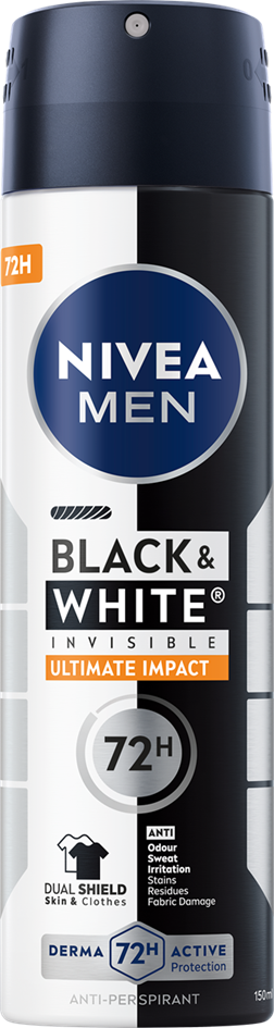 Men's antiperspirant NIVEA MEN Black&White Invisible Ultimate Impact