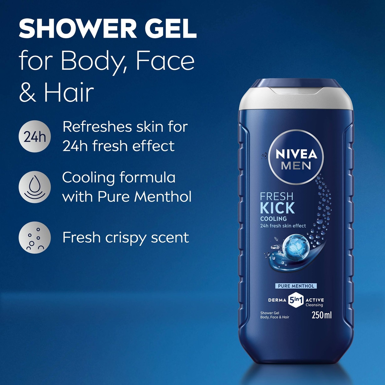NIVEA MEN Cool Kick Shower Gel NIVEA MEN Cool Kick Shower Gel