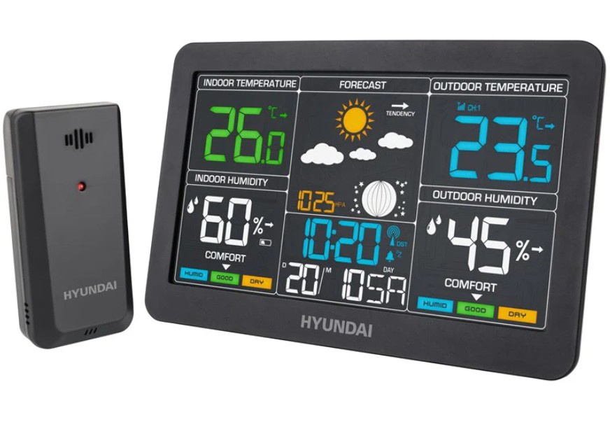 Weather station Hyundai WS 4480 black Weather station Hyundai WS 4480 black