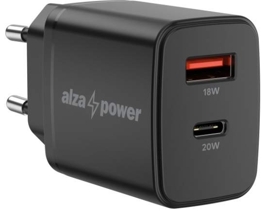 AlzaPower A101 Fast Charge 20W fekete hálózati töltő