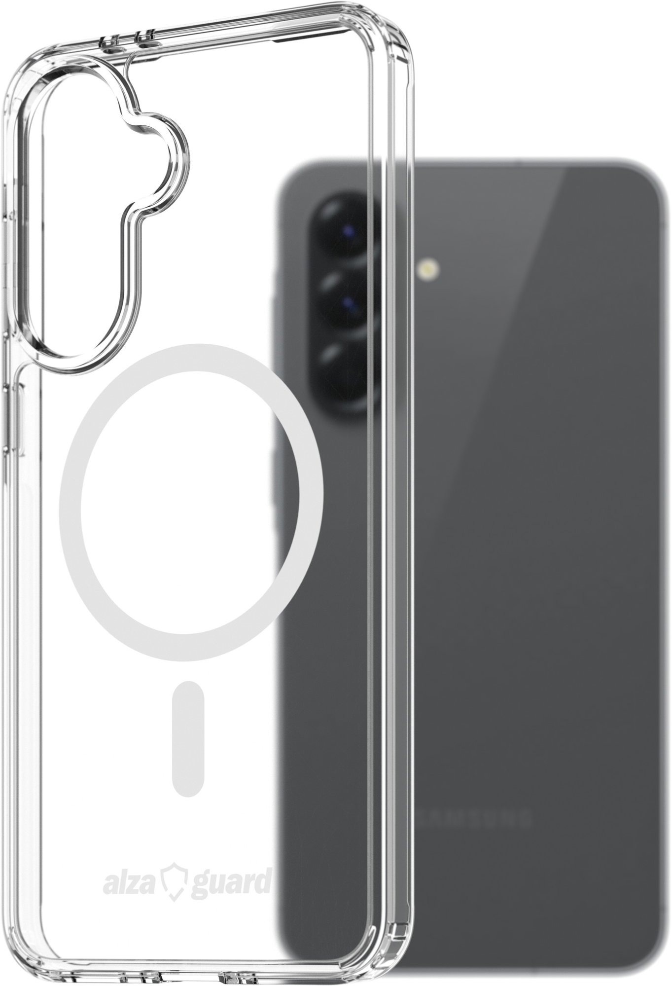 AlzaGuard Crystal Clear TPU Case Compatible with Magsafe