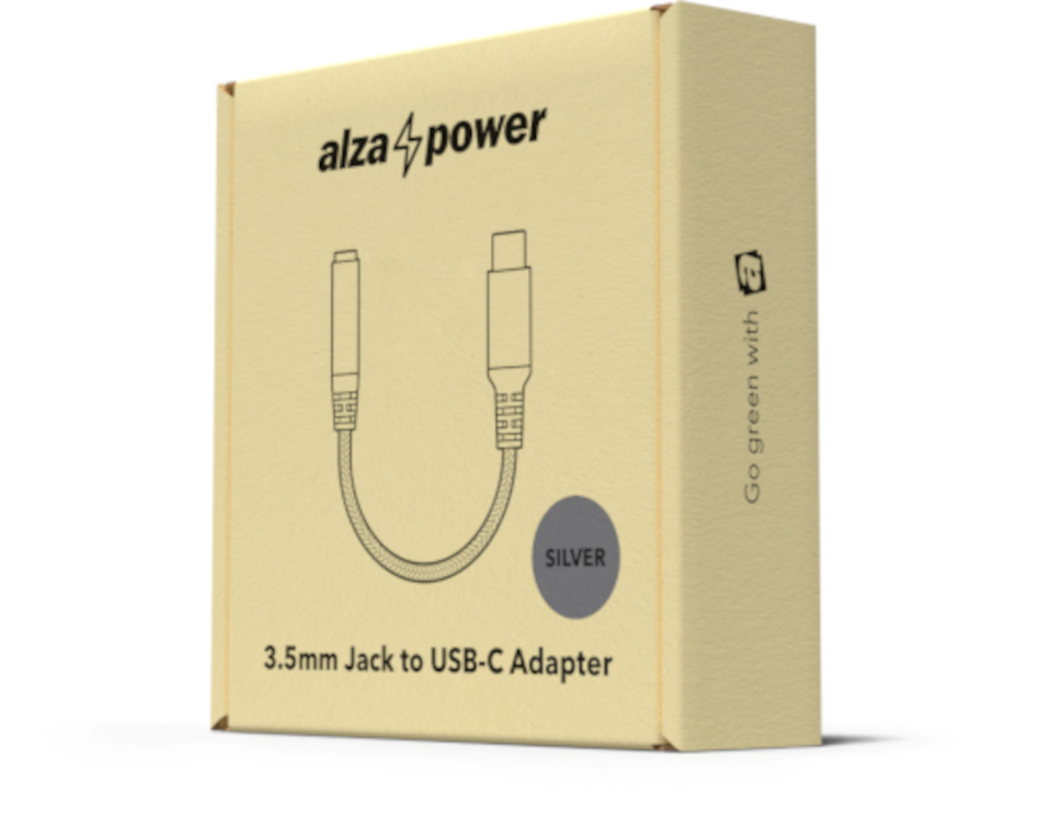 Adaptér AlzaPower USB-C (M) na 3.5mm Jack (F) Adaptér AlzaPower USB-C (M) na 3.5mm Jack (F)