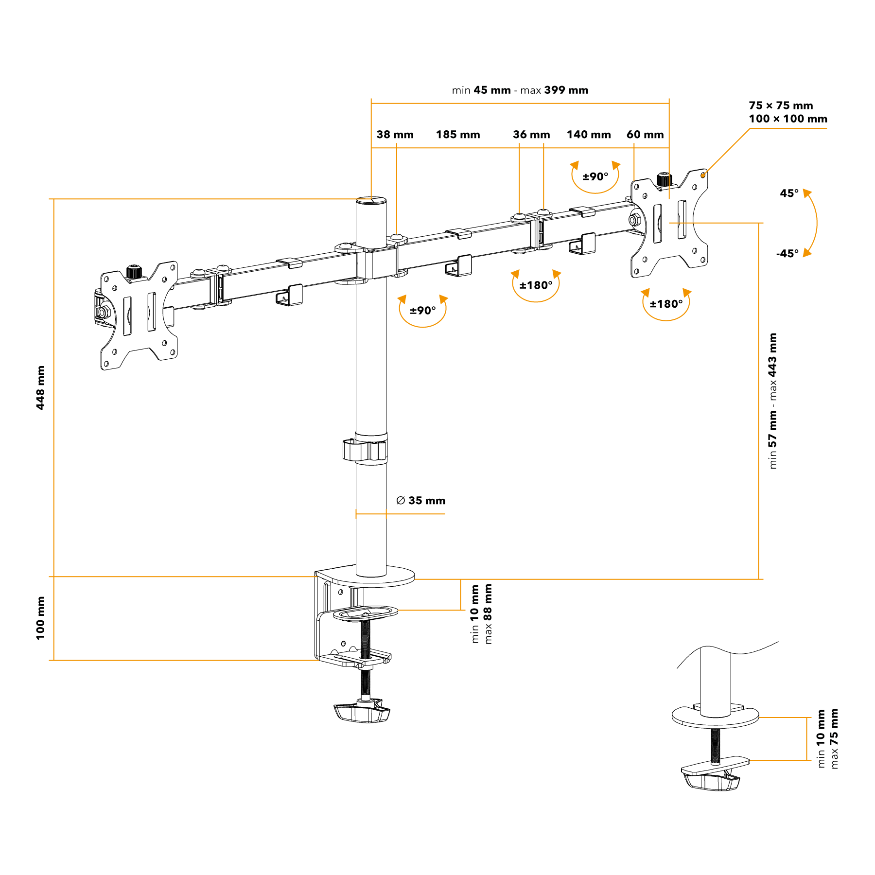 AlzaErgo Arm D15B AlzaErgo Arm D15B