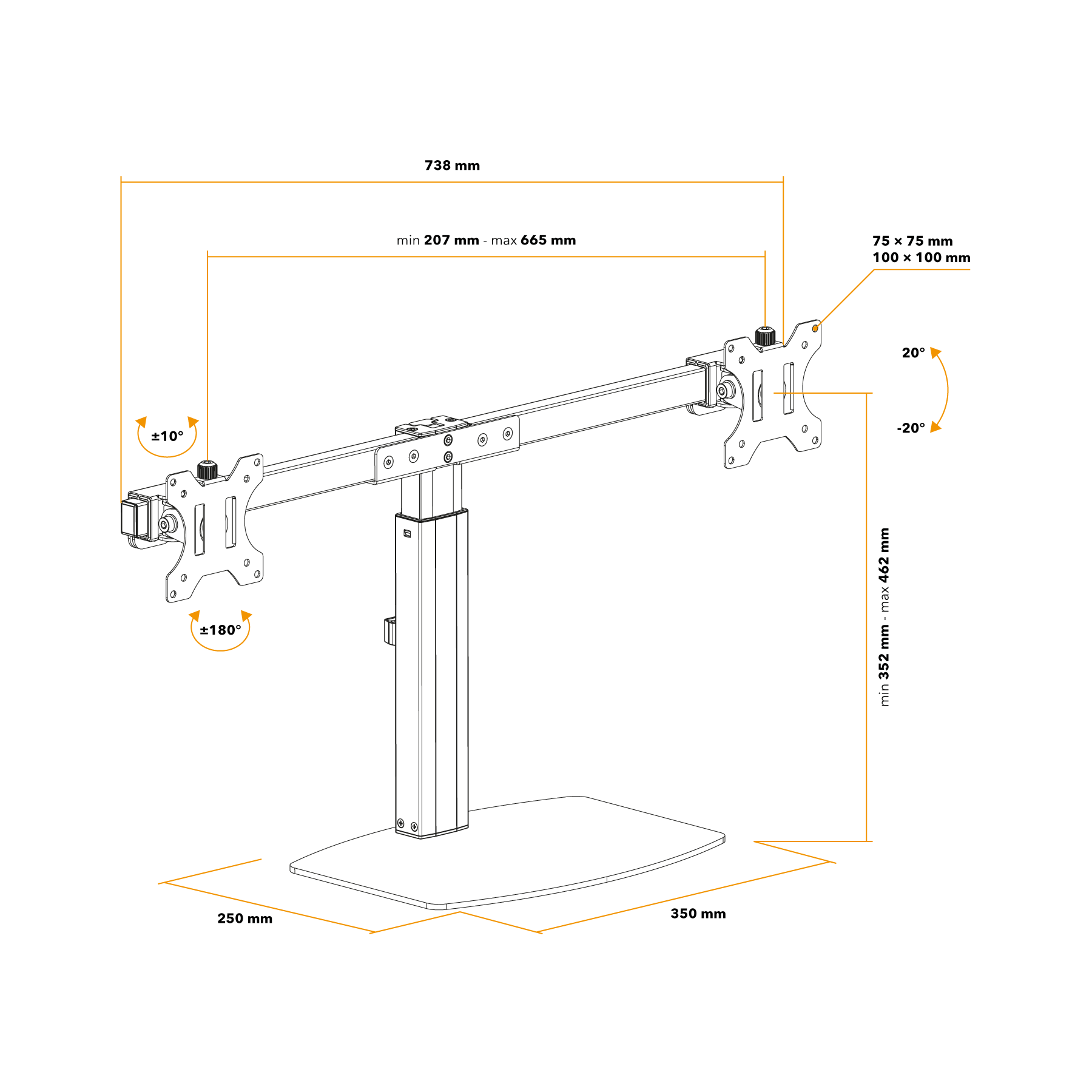 AlzaErgo Arm D30B