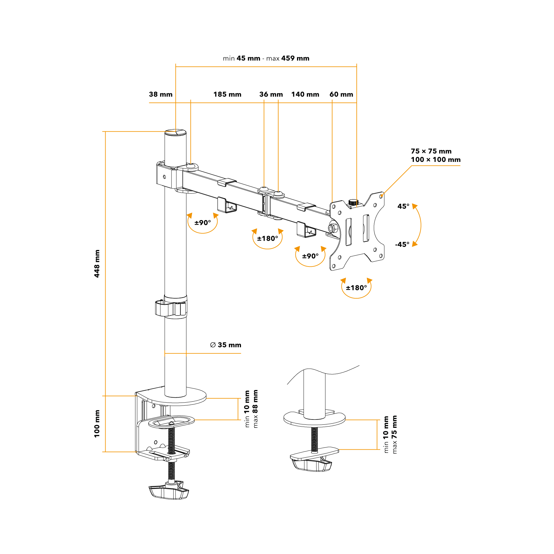 AlzaErgo Arm S15B AlzaErgo Arm S15B