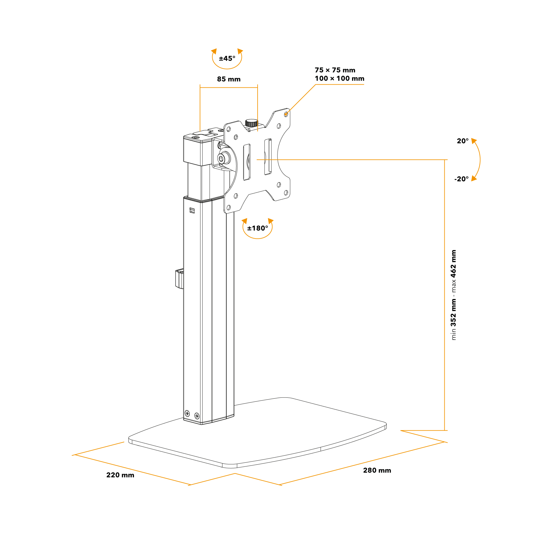 AlzaErgo Arm S25B