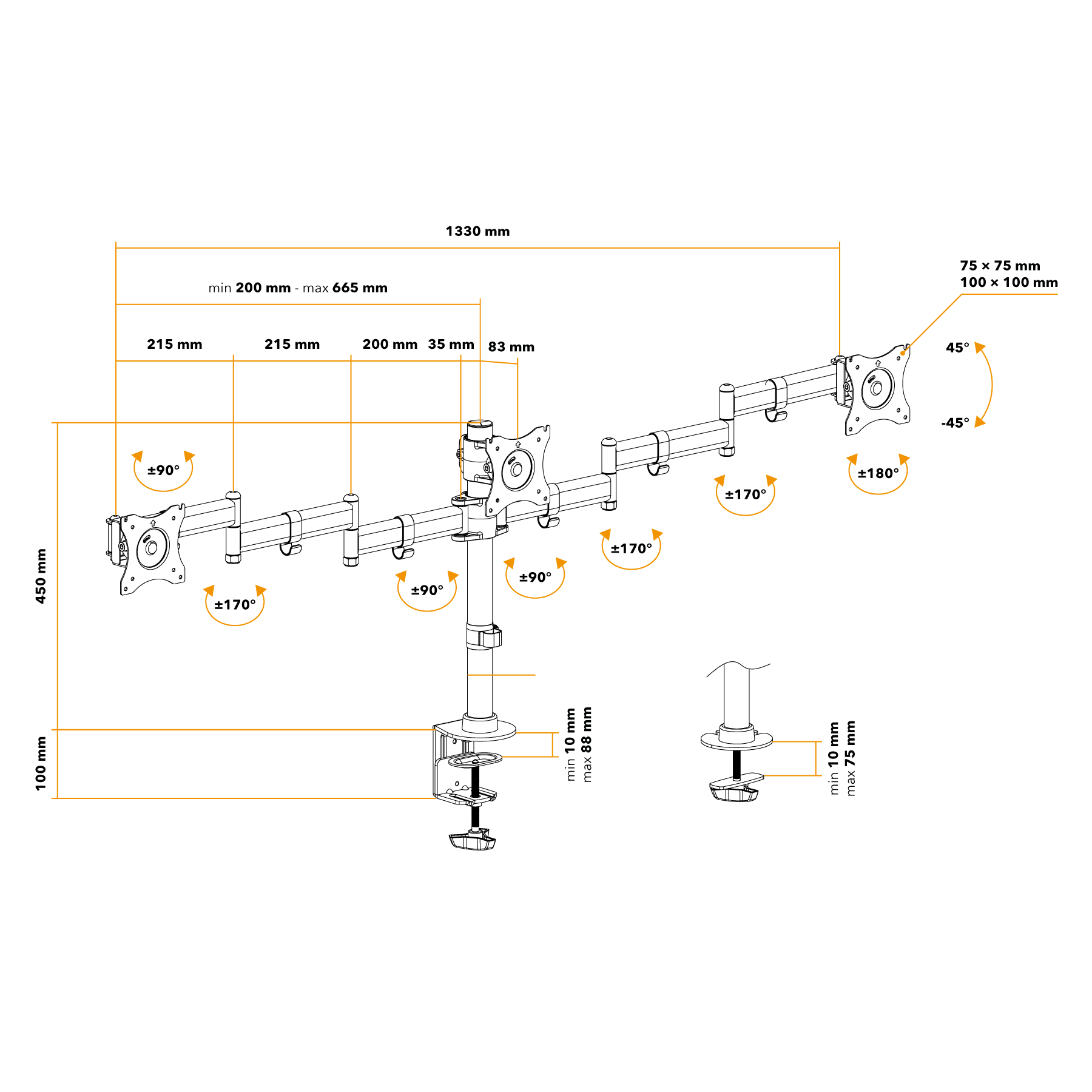 AlzaErgo Arm T05B