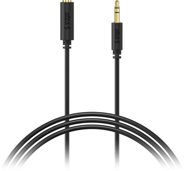 AlzaPower Core Audio 3.5mm Jack (M) to 3.5mm Jack (F)