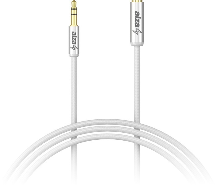 AlzaPower AluCore Audio 3.5mm Jack (M) to 3.5mm Jack (F)