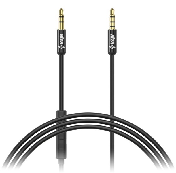 AlzaPower Alucore Audio 3.5mm Jack 4P-TRRS (M) to 3.5mm Jack (M)