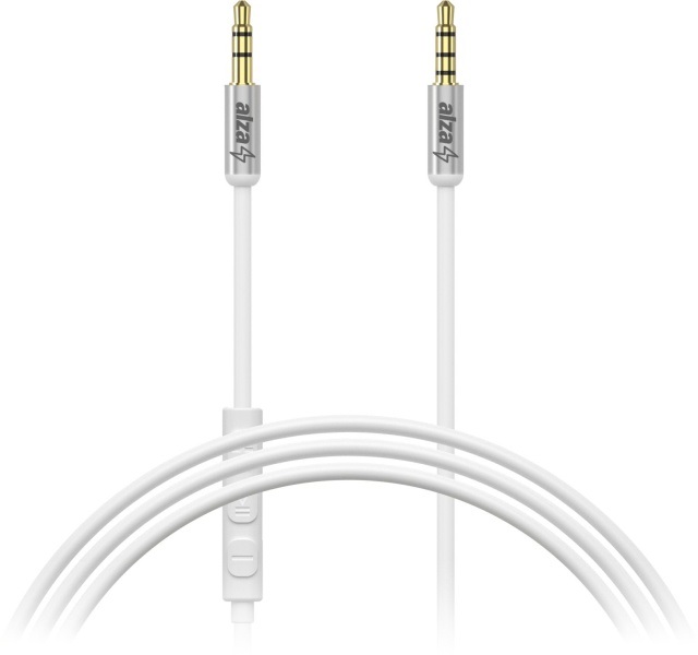 AlzaPower Alucore Audio 3.5mm Jack 4P-TRRS (M) to 3.5mm Jack (M)