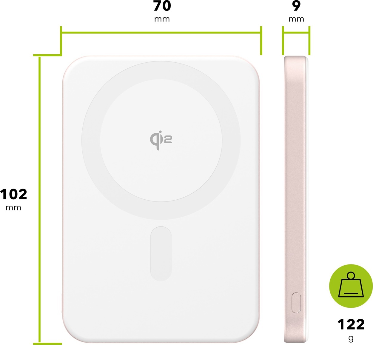 AlzaPower Qi2 Ultra Slim 5000mAh Power Delivery (20W)