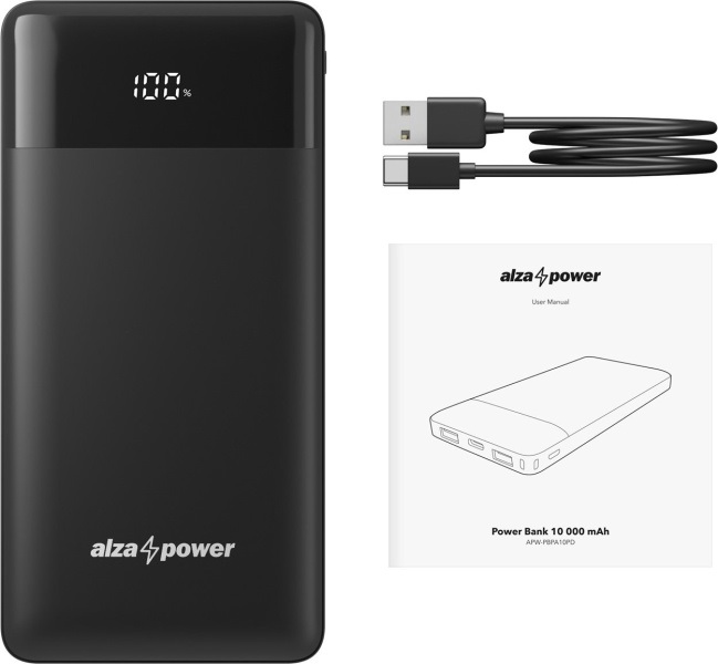 AlzaPower Parade 10000 mAh Power Delivery (22,5W)