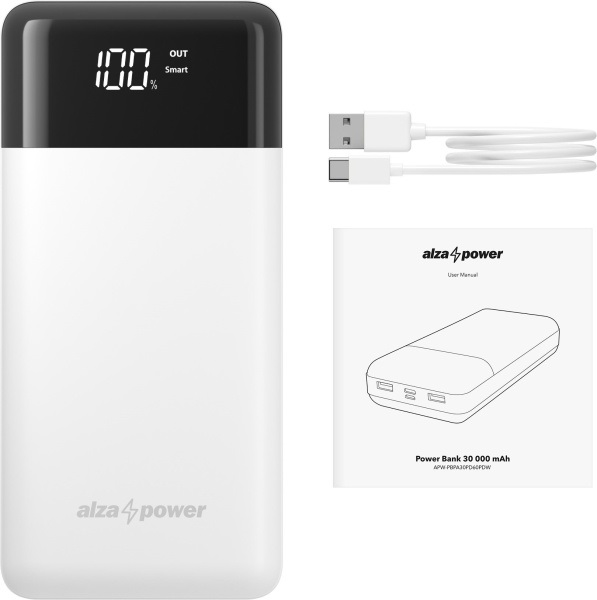 AlzaPower Parade 30000 mAh Power Delivery (60W)