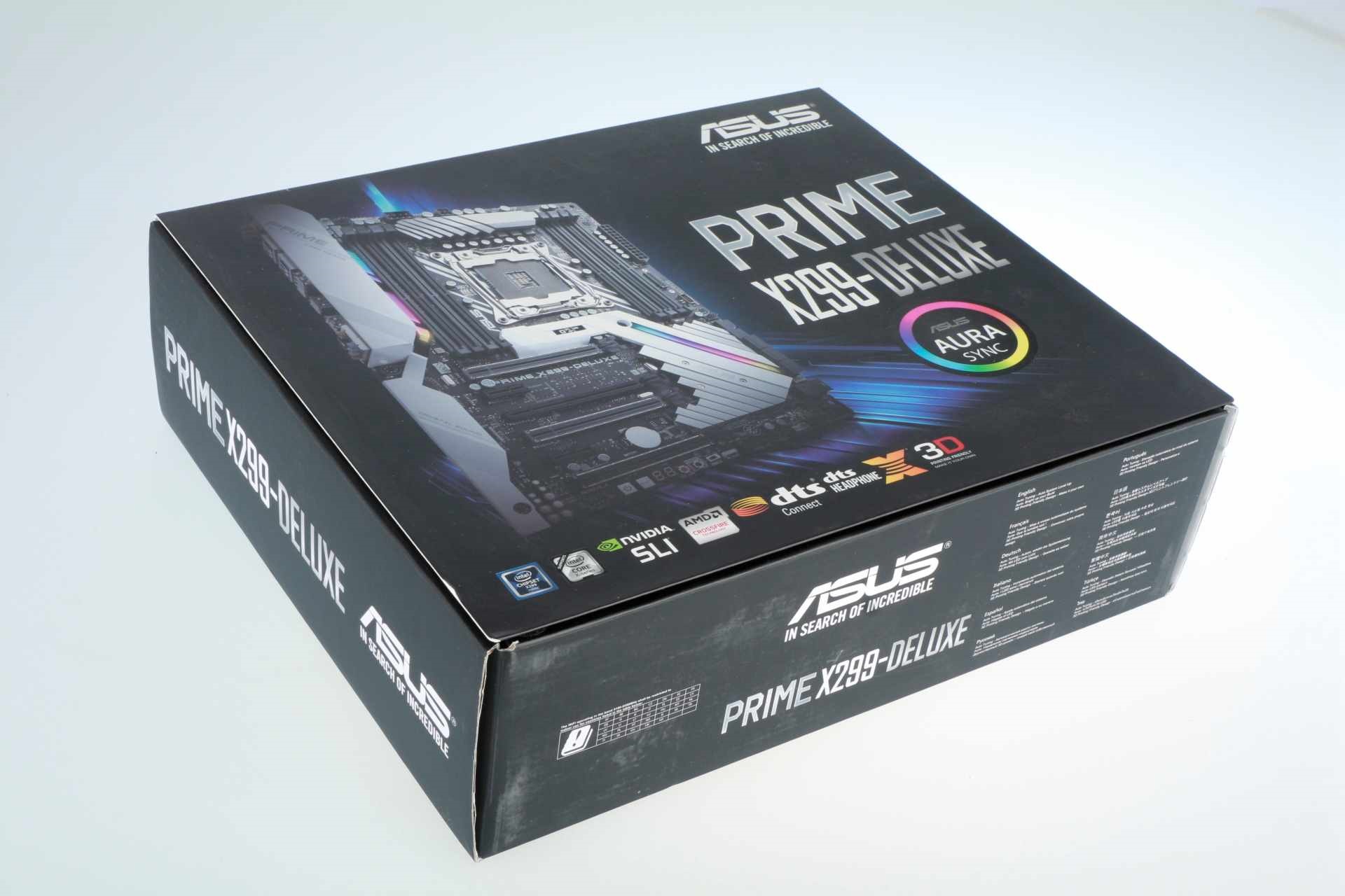ASUS PRIME X299-DELUXE Paketinhalt