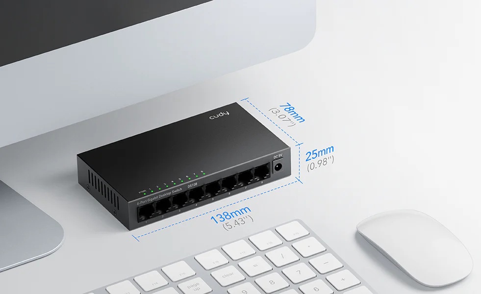 CUDY 8-Port Gigabit Metal switch CUDY 8-Port Gigabit Metal switch