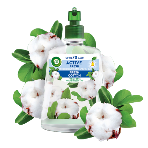 Air Wick Active Fresh Fresh Cotton air freshener refill