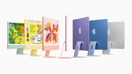 Apple PC iMac M4 a jeho barevné provedení