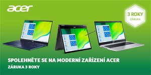 Mimoriadna záruka 3 roky na notebooky Acer
